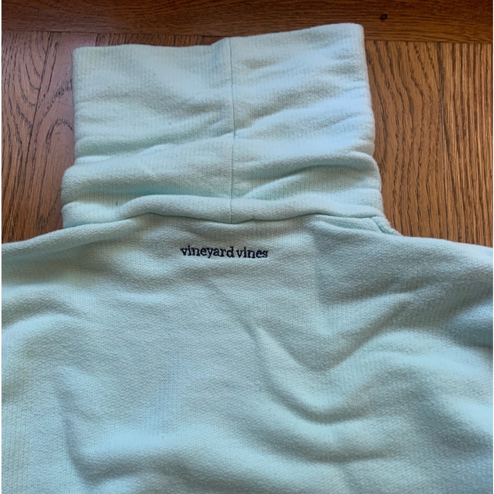 Vineyard Vines Girls Aqua Turtleneck fleece size S (7-8)